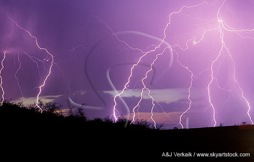 Elegance and subtlety: delicate tracery of lightning strikes 