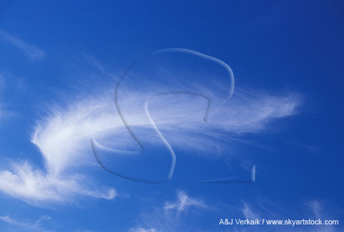 A graceful, feathery wisp of Cirrus cloud inspires a sense of freedom