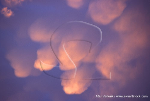 Pouches of Mammatus, each a bubble of air with negative buoyancy