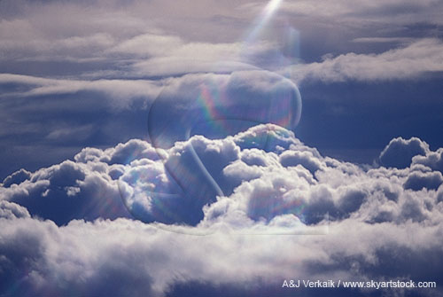 Heavenly rays bathe a sea of soft clouds in inspiration
