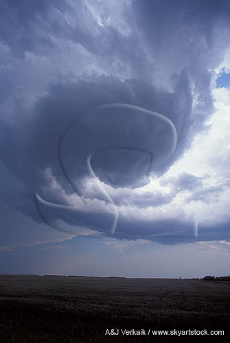 A whirl of rotating cloud spells change and exciting weather