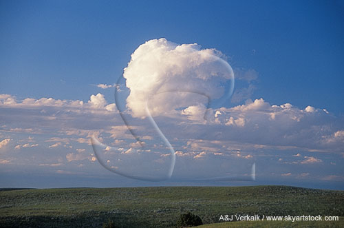 Cloud types, Acc: this is Altocumulus Castellanus, not Cumulus 