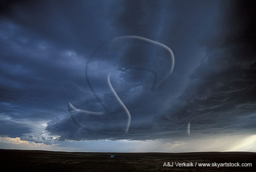 A shelf cloud sculpted by the competing forces of inflow and outflow