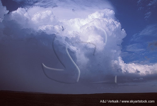 A storm propagates down its flanking line axis in large steps