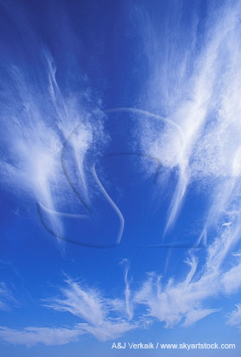 White streaks of cloud whisper inspiration in this abstract sky