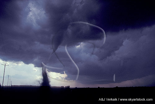 Tornado, rated F1 on the Fujita Scale, part of sequence