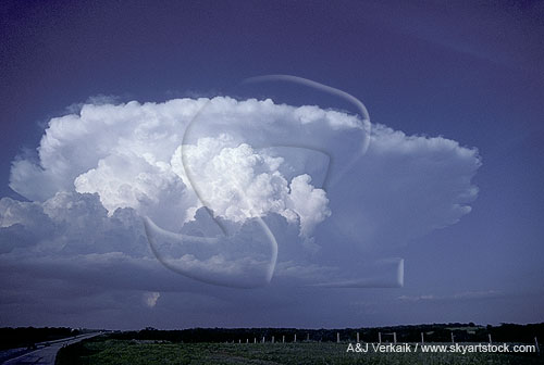 Clouds and storm show relationships in the sky