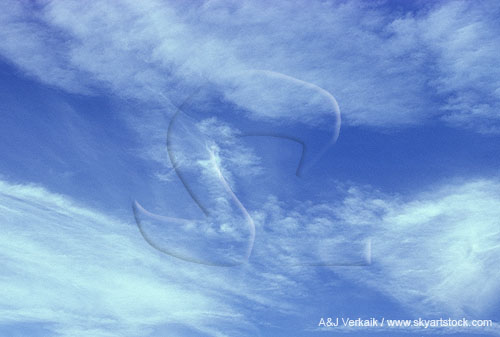 Soft cloud texture in a peaceful abstract