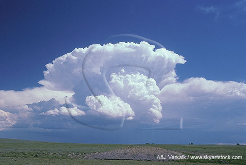 Relationship between clouds: smaller storm like miniature of larger