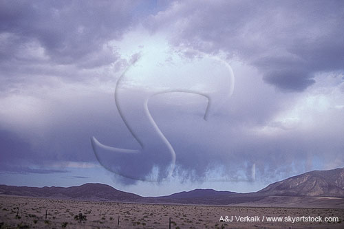 Showers end bluntly where they evaporate, becoming Virga
