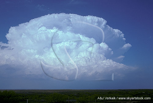 Massive Cumulonimbus cloud, a classic tornadic supercell
