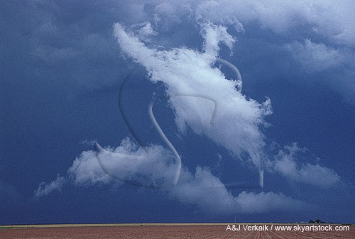 Why scud clouds form: turbulent mixing of moist air