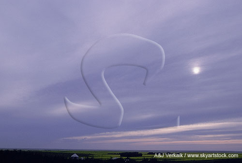 Cloud type, As: Altostratus clouds with blurry dot sun