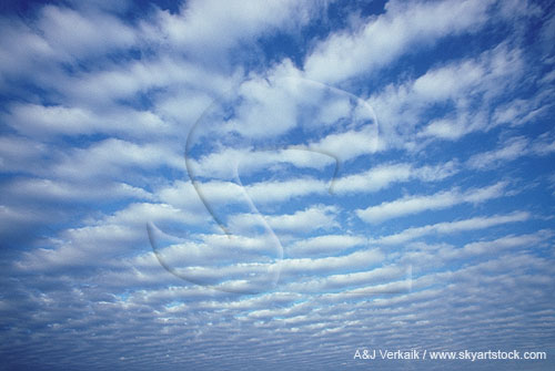 Soft cloud billow pattern in a meditative sky abstract