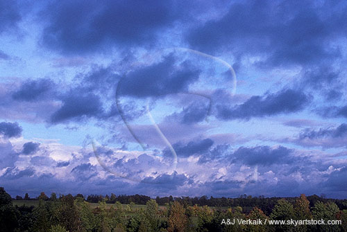 Cloud types, Cf: Cumulus Fractus clouds with a few Cumulus elements