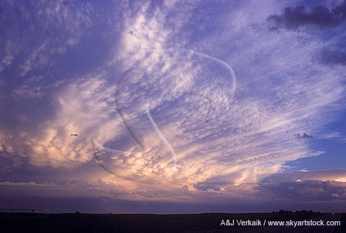 Rare and interesting anvil cloud detail structure