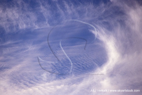 Fine soft cloud detail in a dreamy cloudscape abstract