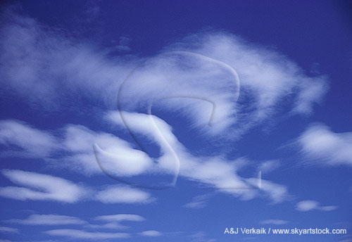 Wings of dreamy clouds like angels in a heavenly sky