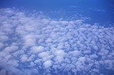 Aerial picture of a carpet of clouds
