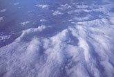 Aerial view of Cumulus clouds from above