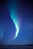 Bright streaks in an arc of northern lights (Aurora Borealis)