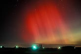 The sky is bleeding: brilliant red beams of Aurora Borealis 