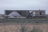 Tornado damage to a mobile home