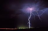 When lightning strikes it spreads its brilliance in the dark of night