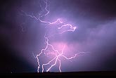 A crazy dance of fine lightning filaments and cloud-to-ground strikes