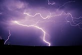 Active and exciting, lightning flashes across the sky