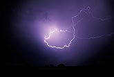 A brilliant loop of cloud-to-air lightning goes nowhere