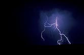 Cloud-to-ground lightning with a long air discharge