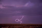 Rare lightning loop with a closed and knotted path