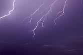 Fingers of air discharge lightning (cloud-to-air)