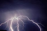 Burst of bolts in bright lightning flash