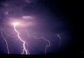 High electricity in cloud-to-ground lightning bolts
