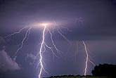 Spreading fingers of lightning in a cloud-to-ground flash
