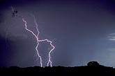 Crooked, hairy lightning bolts of cloud-to-ground lightning