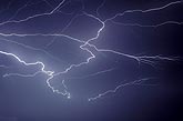 Close-up of a tangle of spider lightning