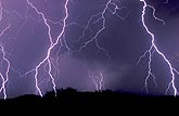 Fine branches and filaments of lightning with crackling energy