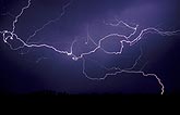 Tangle of erratic, irregular jagged spider lightning
