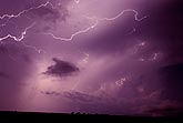 Squiggles and tendrils of lightning filaments within a storm anvil