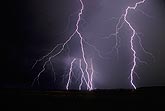 Lightning near and far: close bolts strike down before distant ones