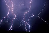 Insane outburst of zigzagging hairy lightning