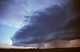 Storm clouds explained: showers and cloud bank along a gust front