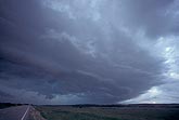 Storm clouds coming: a well organized advancing supercell