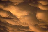 Sculpted and pendulous Mammatus cloud pouches