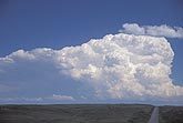 Cloud types, Cb: a Cumulonimbus cloud with great vertical extent