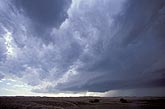 Clouds organized by a storm: rain-free updraft base of a storm
