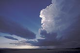 Vertical structure of a severe supercell storm cloud